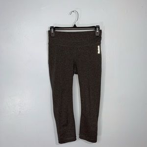 REEBOK: Grey Cropped Leggings